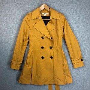 DKNY Mustard Yellow Trenchcoat Size Medium